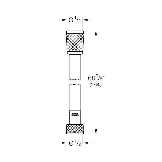 Vitalioflex Trend Shower Hose Grohe 1750mm 28742002