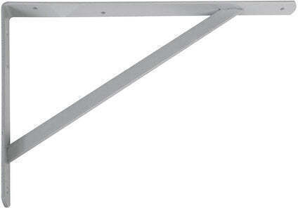 Amig Metallic Corner Shelf Silver 300x225mm 7459