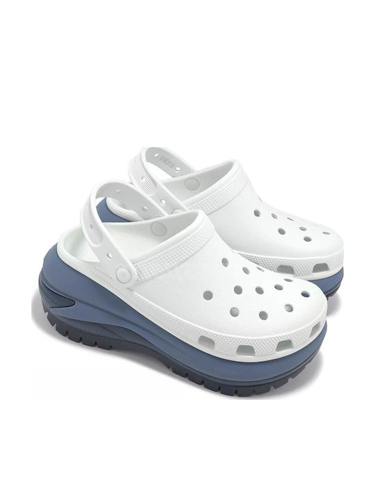Crocs Crush Femei Saboti Albe