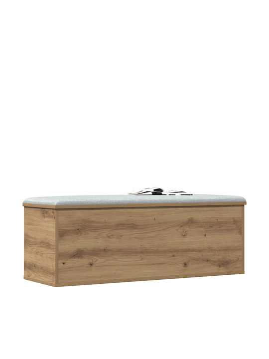 vidaXL Декоративна куфар Дърво Кафяв 102x35x35бр