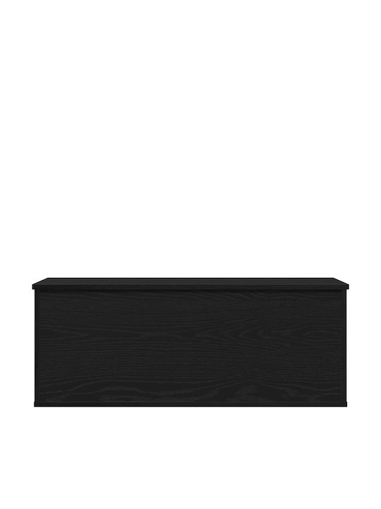 vidaXL Wooden Decorative Trunk Black 90x35x35cm