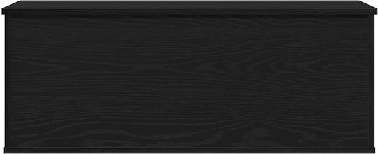 vidaXL Wooden Decorative Trunk Black 90x35x35cm