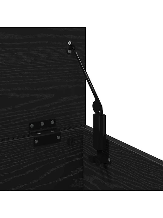 vidaXL Wooden Decorative Trunk Black 90x35x35cm