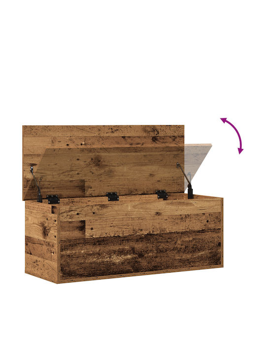 vidaXL Wooden Decorative Trunk Brown 90x35x35cm