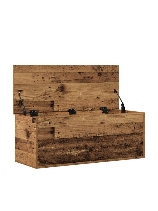 vidaXL Wooden Decorative Trunk Brown 90x35x35cm