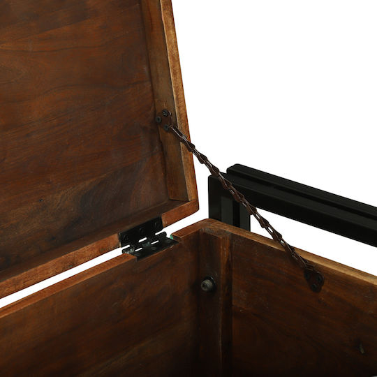 vidaXL Made durable Wooden Decorative Trunk Brown
