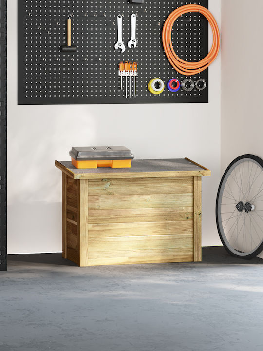 vidaXL Dekorative Truhe Hölzernes Braun 44x80x57cm