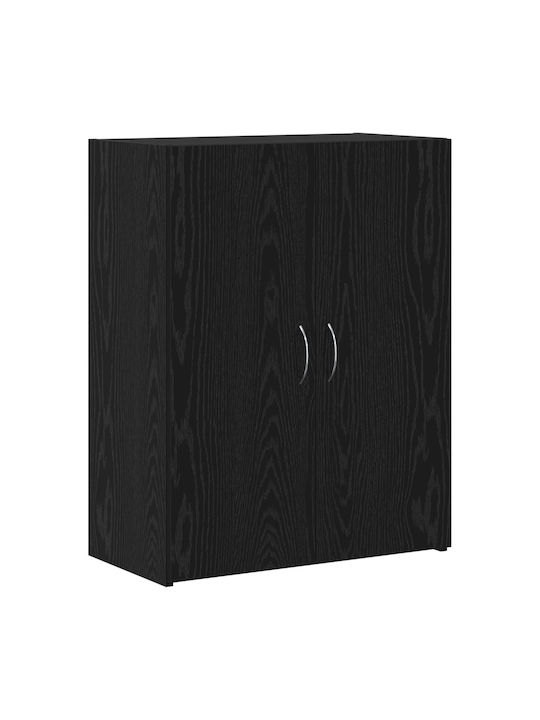 Cabinet de Birou Negru 60x32x77.5cm