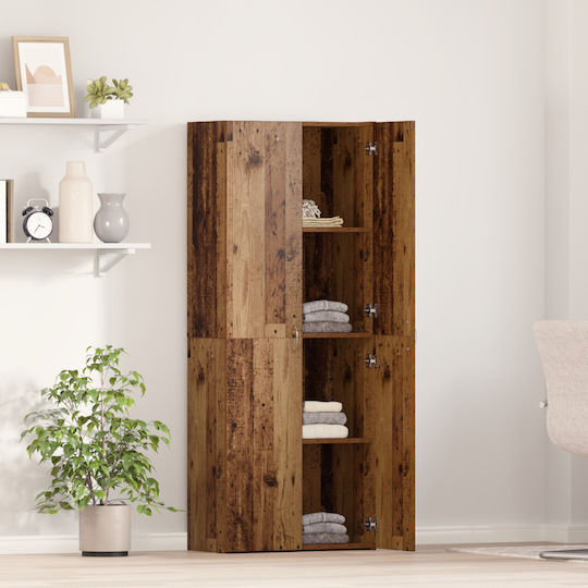 Büroaufbewahrungsschrank aus Holz 60x32x153cm