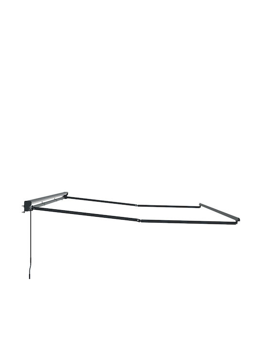 vidaXL Markise Terrasse Grau 4.5x3m