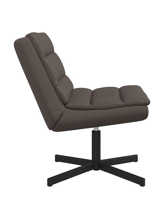 Rotativă Scaun Vizitator în Culoare Maro 63x75x76cm 1buc