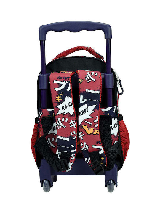 Gim Cars School Bag Trolley Kindergarten Cars Roaring with Water Bottle Holder 12Liters