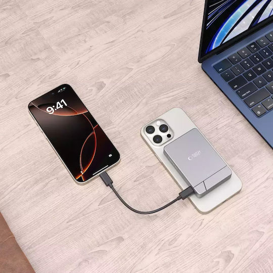 Tech-Protect PB14 MagSafe Power Bank 5000mAh 7.5W με Θύρα USB-C Γκρι