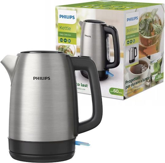 Philips Kettle 1.7lt 2200W Silver