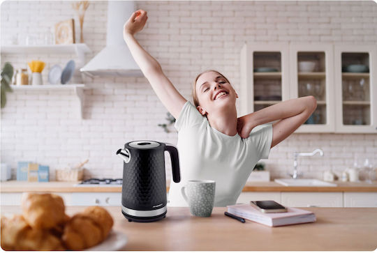 Berdsen Kettle 1.7lt 2200W Black-Silver