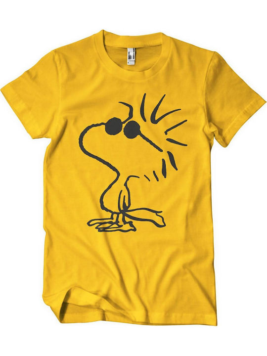 Peanuts Woodstock T-shirt Gold Pnc-1-pn002-h71-gd Peanuts Woodstock T-shirt Gold Pnc-1-pn002-h71-gd