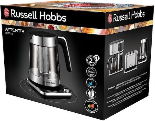 Russell Hobbs Attentiv Reisekessel 1.7Es 2400W Grau