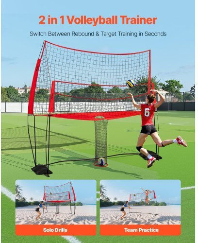Vevor Portable Volleyball Training System Indoor Outdoor Pqxlwjqkjqwkiwcd0001v0