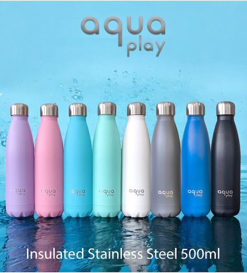 Aquaplay Μπουκάλι Θερμός Ανοξείδωτο 500ml Ροζ