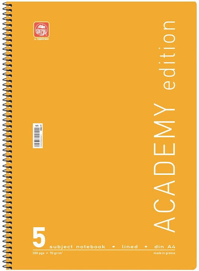 Typotrust Σπιράλ Τετράδιο Ριγέ Academy (Διάφορα Σχέδια/Χρώματα)
