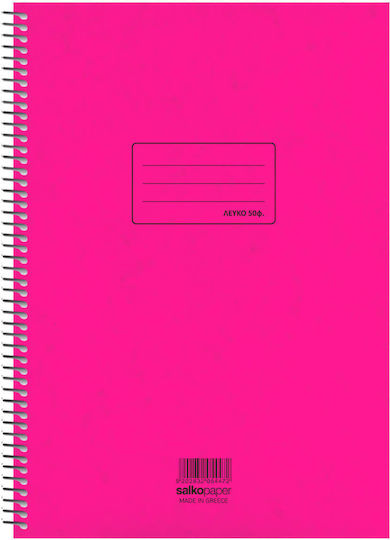 Salko Paper Spirale Schulheft Mathe A4 50 Papiereinlagen Verschiedene Farben