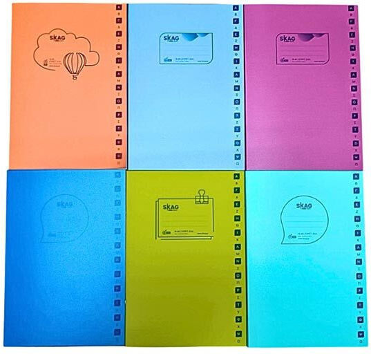 Skag Notebook Ruled B5 50 Sheets Super International 1pcs (Μiscellaneous colours)