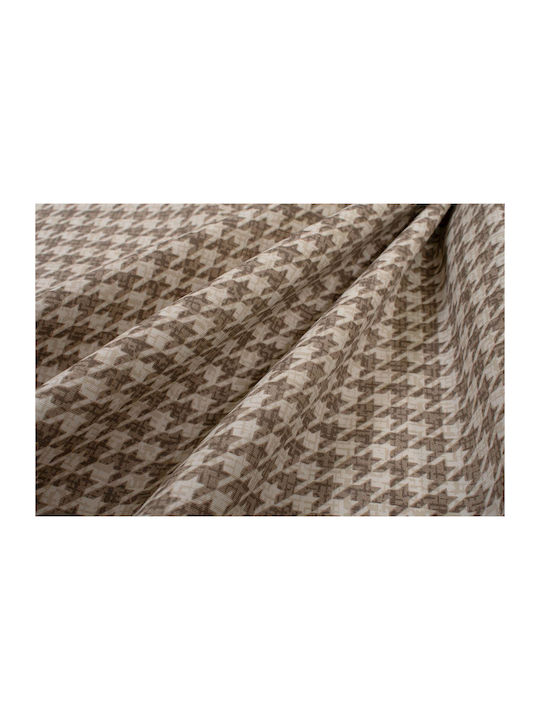 Dimcol Tablecloth Stain Resistant Houndstooth 473 Beige 140x180cm