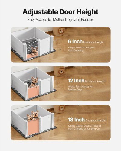 Vevor Door Dog made of Plastic in Gray Color 38.6 x 38.6 x 18.1cm