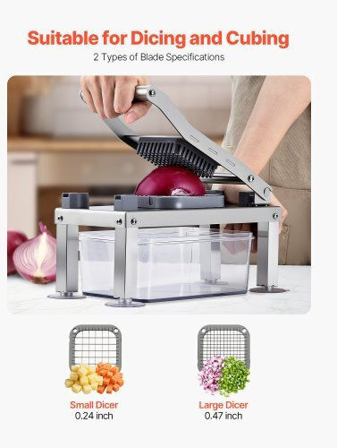 Vevor Stainless Steel Vegetable Chopper 9pcs