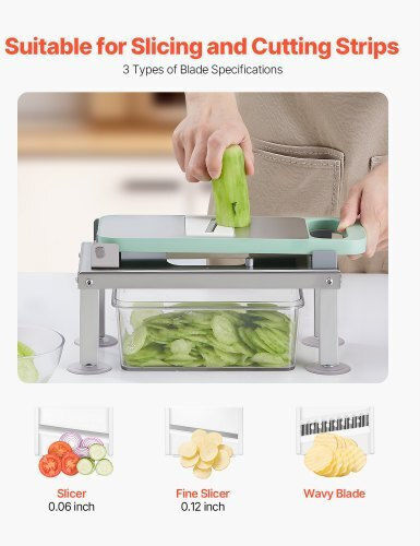 Vevor Stainless Steel Vegetable Chopper 9pcs