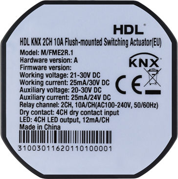 Hdl Actuator 2ch 10A Flush-mounted Intermediate Switch 10A