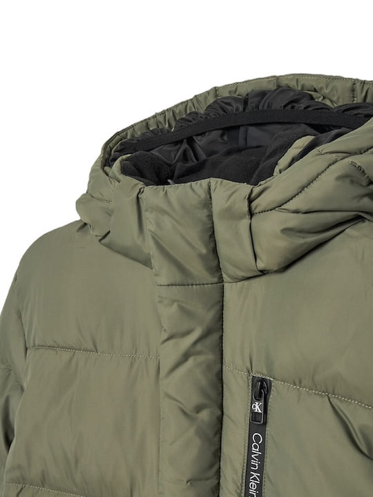 Kinderjacken & Winterjacken Parka mit Kapuze Khaki Essential