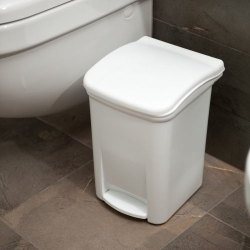 Viomes Nο455 Kunststoff Badezimmer Mülleimer 7Es Beige