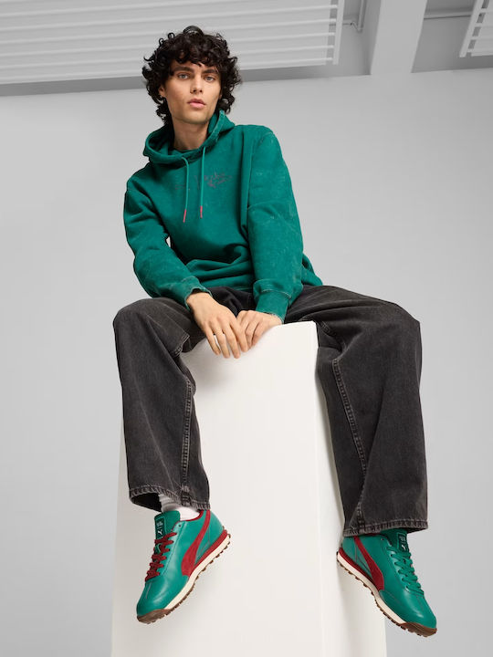 Graphic Sweatshirt mit Kapuze Grün