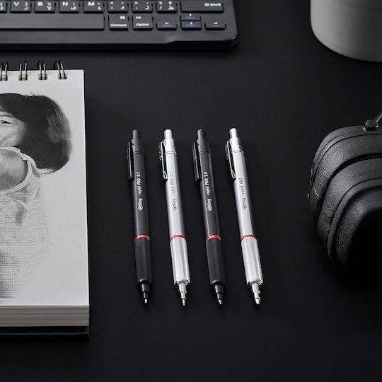 Rotring Rapid Pro Mechanical Pencil for Drawing Metallic 1pcs Matt Black