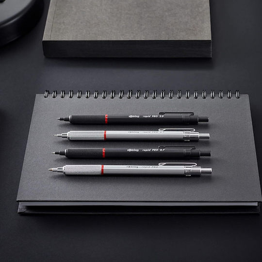 Rotring Rapid Pro Mechanical Pencil for Drawing Metallic 1pcs Matt Black