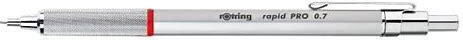 Rotring Rapid Pro Creion mecanic de desen Metalic 0.7mm cu Radiera 1buc Argintiu