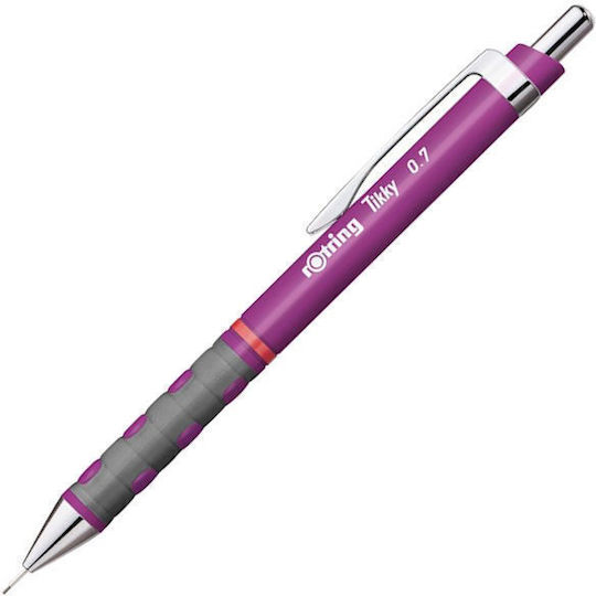 Rotring Tikky Μηχανικό Μολύβι Σχεδίου 0.7mm με Γόμα 1τμχ Μωβ