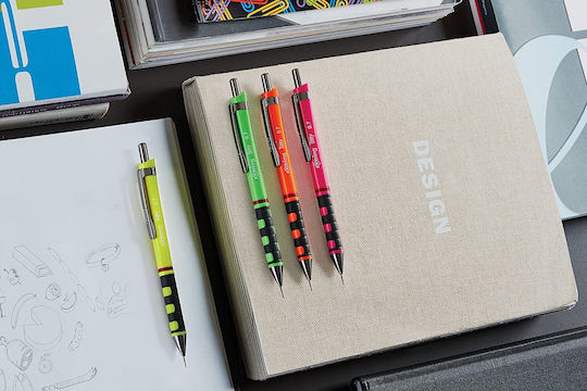 Rotring Tikky Μηχανικό Μολύβι Σχεδίου 0.7mm με Γόμα 1τμχ Neon Green