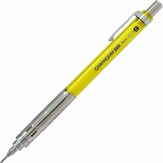 Pentel Graphgear300 Mechanical Pencil for Drawing Plastic 1pcs Yellow