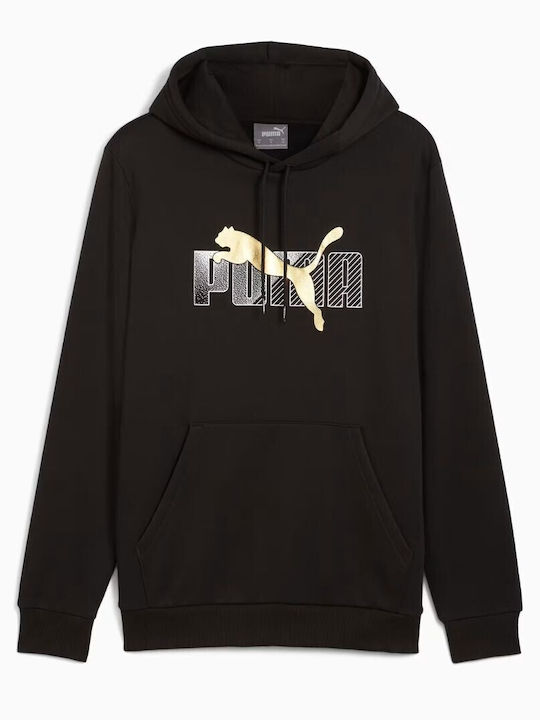 M Ess+ Logo Cardigan With Black Hood