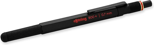 Rotring 800+ Touchscreen Μηχανικό Μολύβι Σχεδίου Μεταλλικό 0.7mm με Γόμα 1τμχ Μαύρο