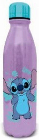 Stor Kids Water Bottle Lilo & Stitch Stainless Steel with Straw Purple 780ml