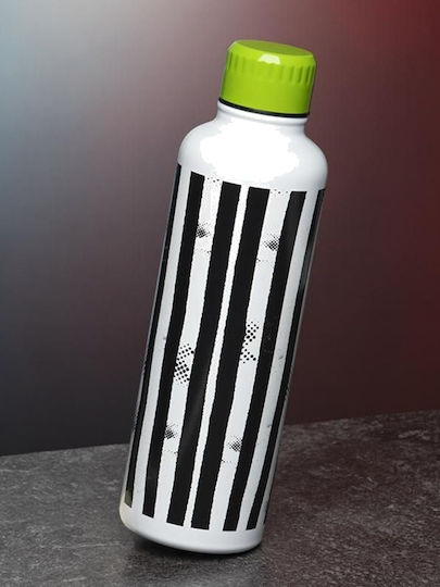 Paladone Beetlejuice Kids Water Bottle Aluminium with Screw-on Cap Non Spill 600ml