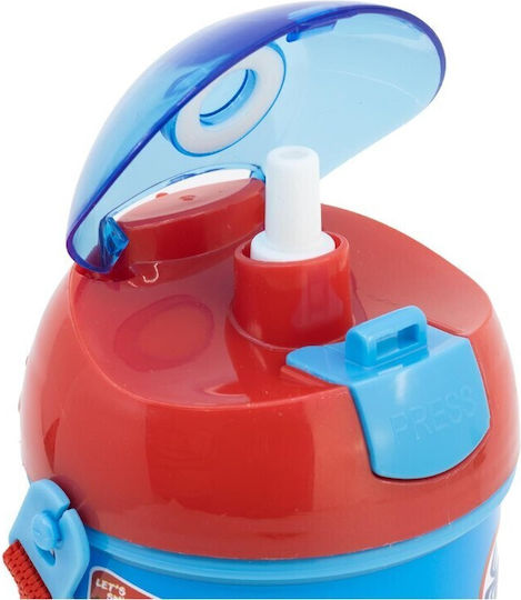 Stor Kids Water Bottle Plastic with Pop-Up Cap 450ml (Various Designs/Colours)