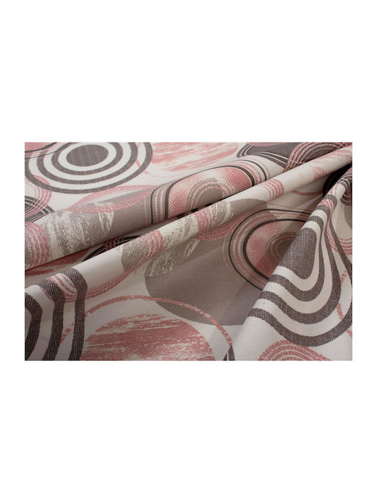 Dimcol Tablecloth Stain Resistant Set 2pcs Circles 469 Coral 140x300cm