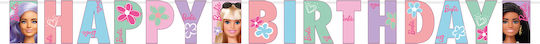 Garland Letters Happy Birthday Barbie Sweet Life 15 X 180 cm