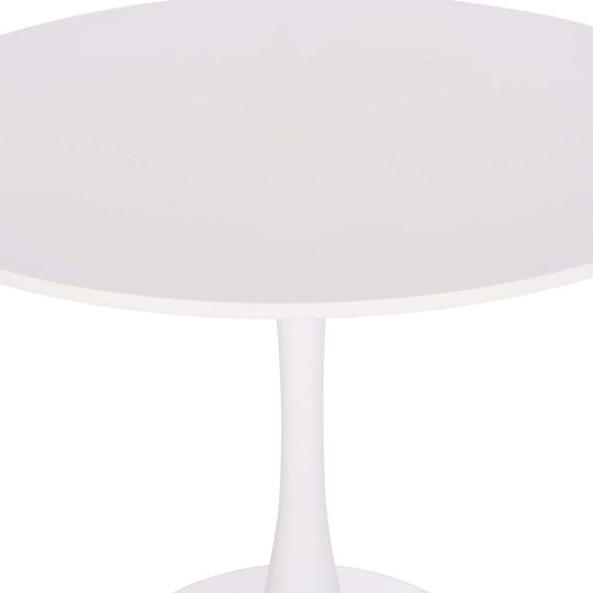 Brolin Rund Tisch Speisesaal Holz White 90x90x73cm