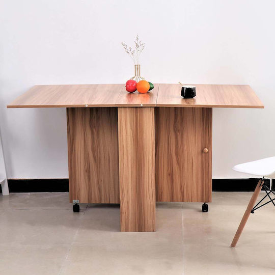 Table Dining Room Collapsible Wooden Oak 26x84x74cm