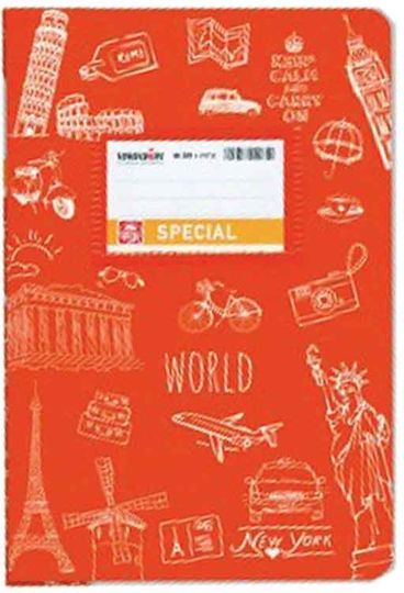 Typotrust Notebook Ruled 50 Sheets Doodle 1pcs (Μiscellaneous Designs)